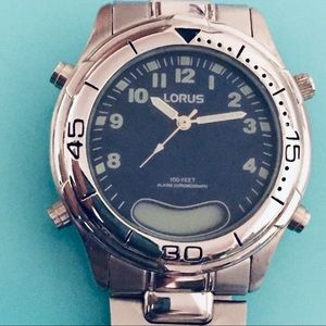 lorus men's chronograph watch